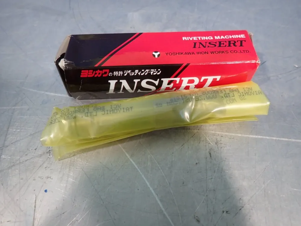 Yoshikawa Iron Works Co Lot Of 8 Riveting Machine Inserts