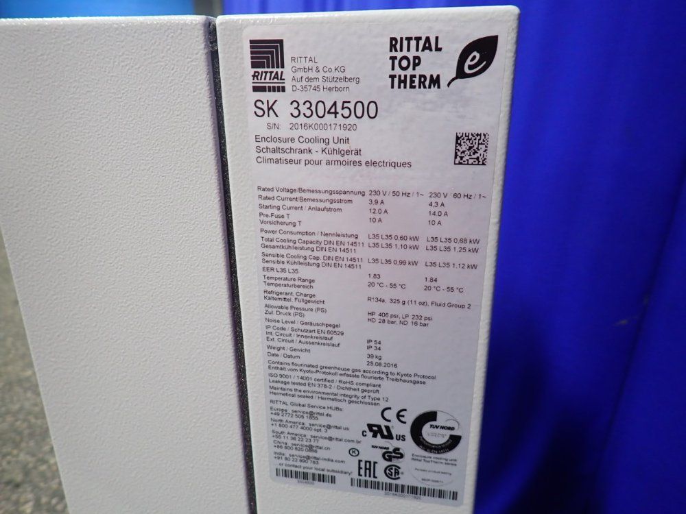 Rittal Enclosure Cooling Unit - Sk3304500