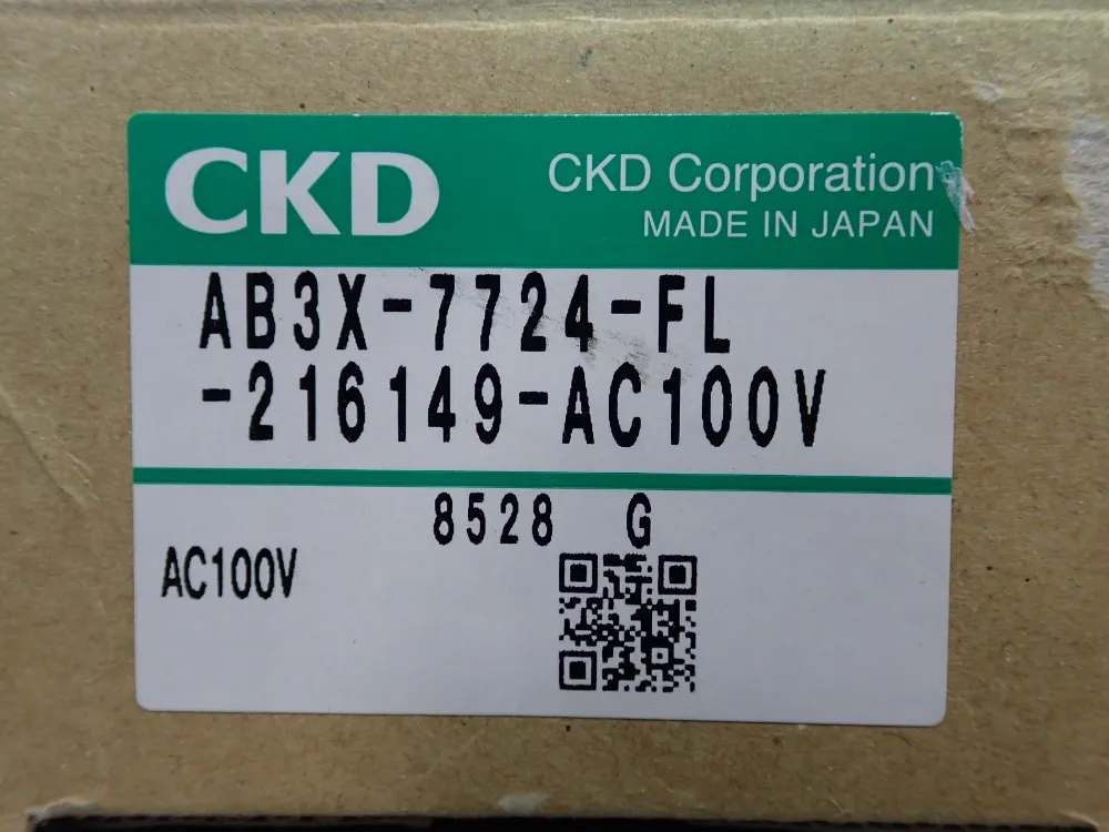 Ckd Corp Solenoid Valve - Ab3x-7724-fl-216149-ac100v