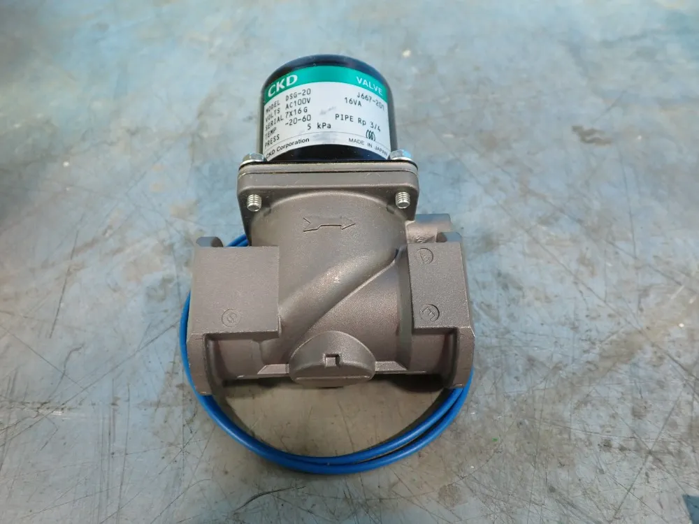 Ckd Corp 16w Gas Shut Off Valve - Dsg-20-3m-ac100v