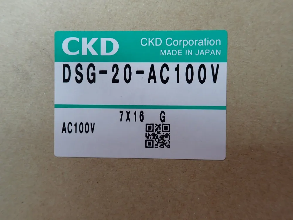 Ckd Corp 16w Gas Shut Off Valve - Dsg-20-3m-ac100v