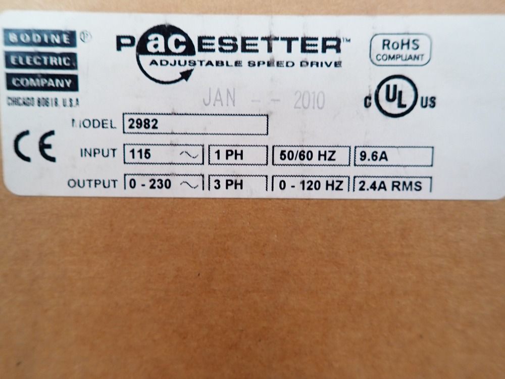 Bodine El3ectric Company Inverter - 2982