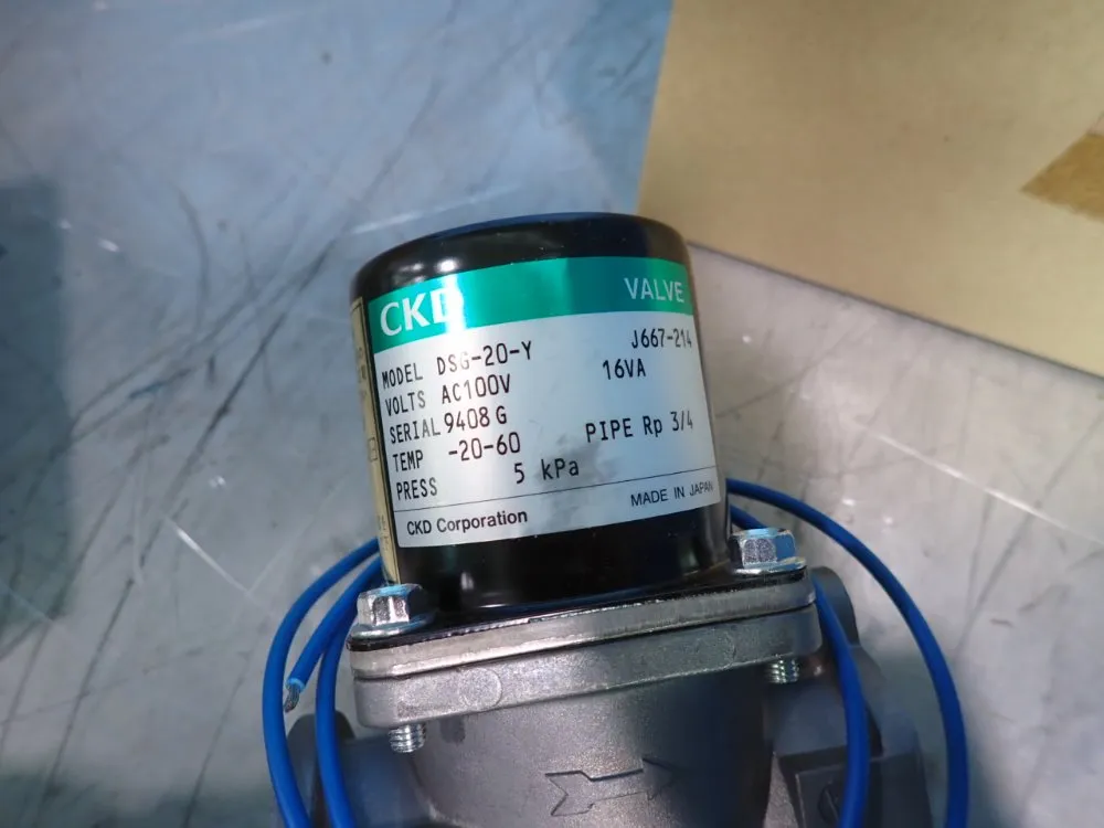 Ckd Solenoid Valve - Dsg-20-y