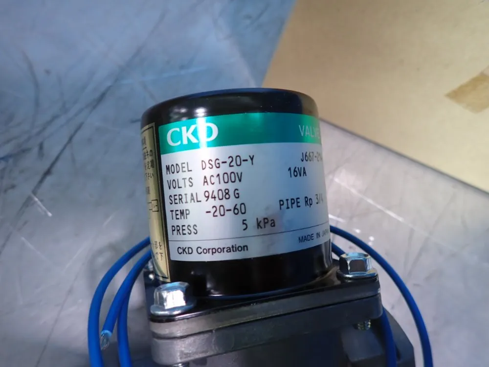 Ckd Solenoid Valve - Dsg-20-y