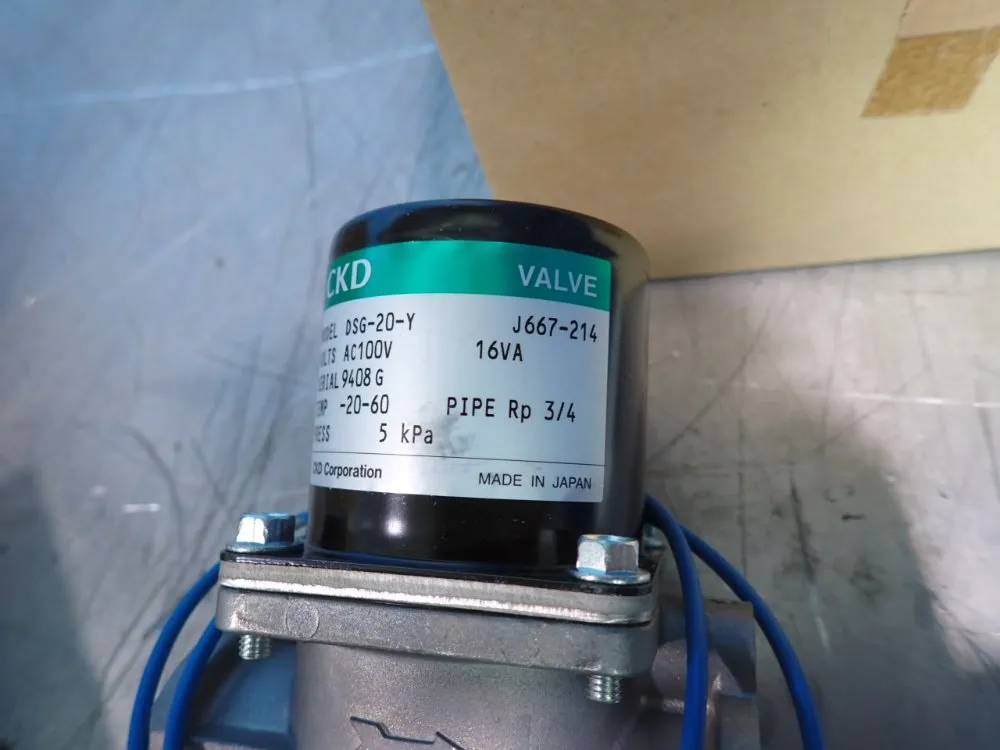 Ckd Solenoid Valve - Dsg-20-y