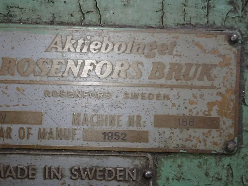 Rosenford 12" X 51" Vertical Mill - Rfv