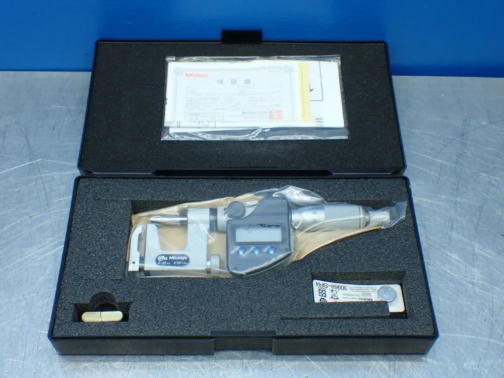 Mitutoyo Uni-mike Digimatic Micrometer With Interchangable Anvils - 317-251-30