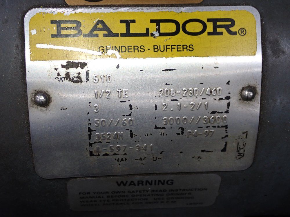 Baldor 1/2 Hp Pedestal Grinder - 510
