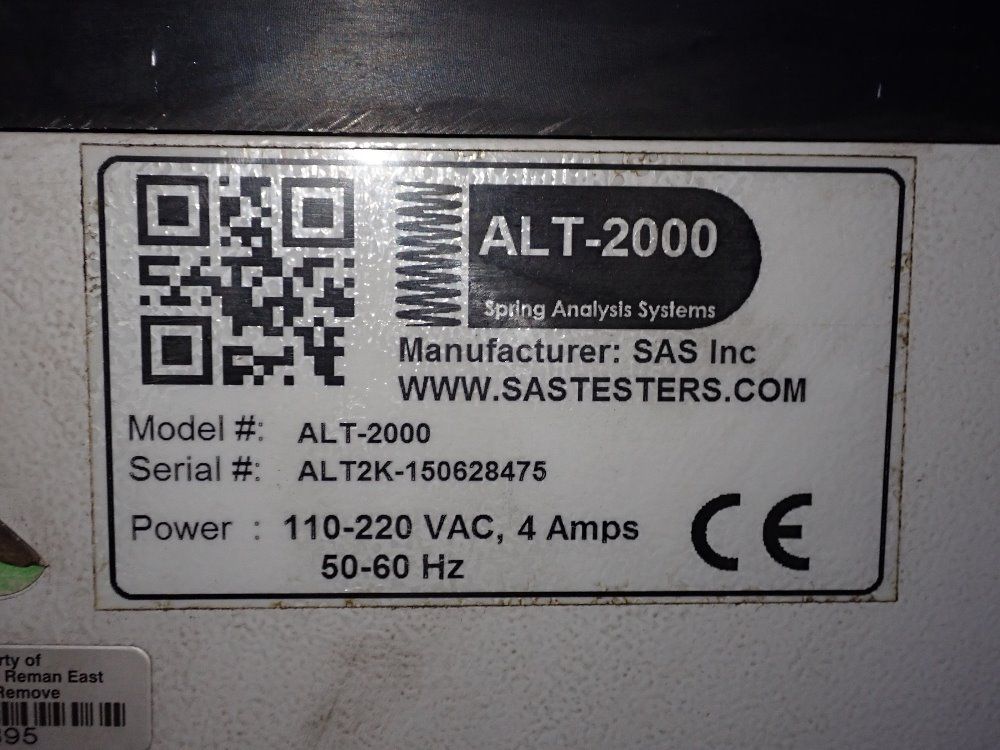 Sas Inc Spring Analysis System - Alt-2000