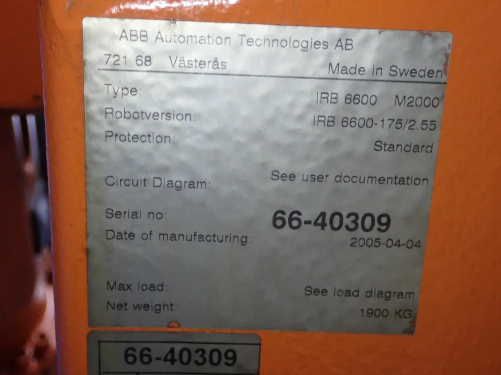 Abb Robot - Irb 6600 M2000