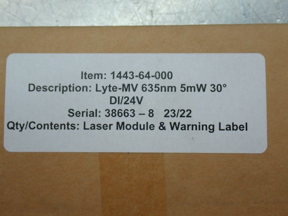 Global Laser 660nm 50mw Lyte-mv-excel-660-50-45-a Laser Module - 1443-64-000