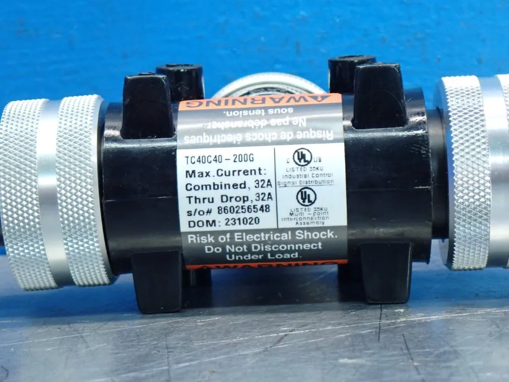 Molex 4-pole Trunk Tee, With 4-pole Bradpower D-size - Tc40c40-200g