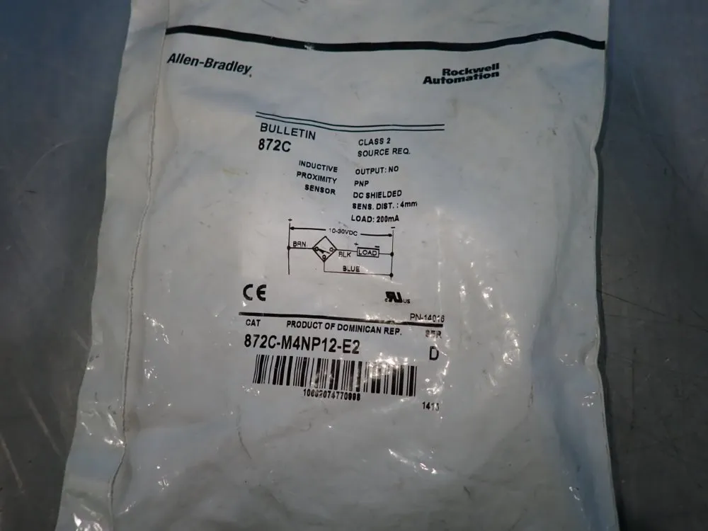 Allen Bradley Inductive Proximity Sensor - 872c-m4np12-e2