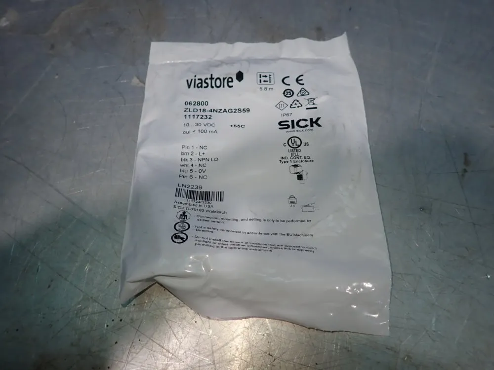 Sick Photoelectric Sensor - Zld18-4nzag2s59