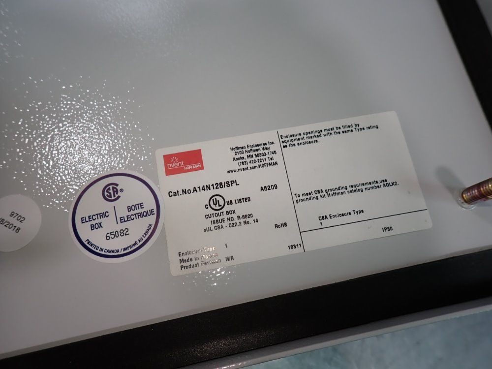 Hoffman Control Panel - A14n128