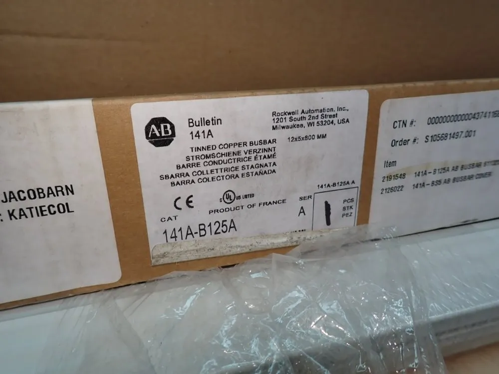 Allen Bradley Lot Of 7 Busbar Covers - 141a-bs5