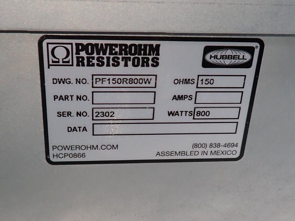 Hubbell 800 Watts Resistor - Pf150r800w