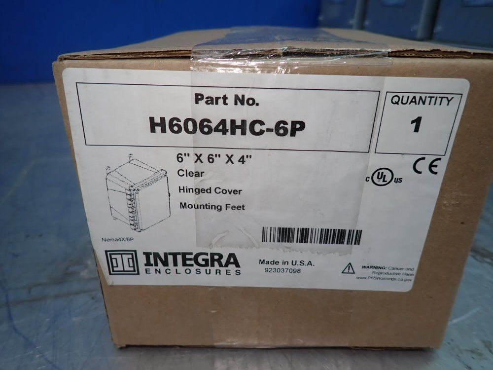 Integra Enclosures 6"x6"x4" Enclosure - H6064hc-6p