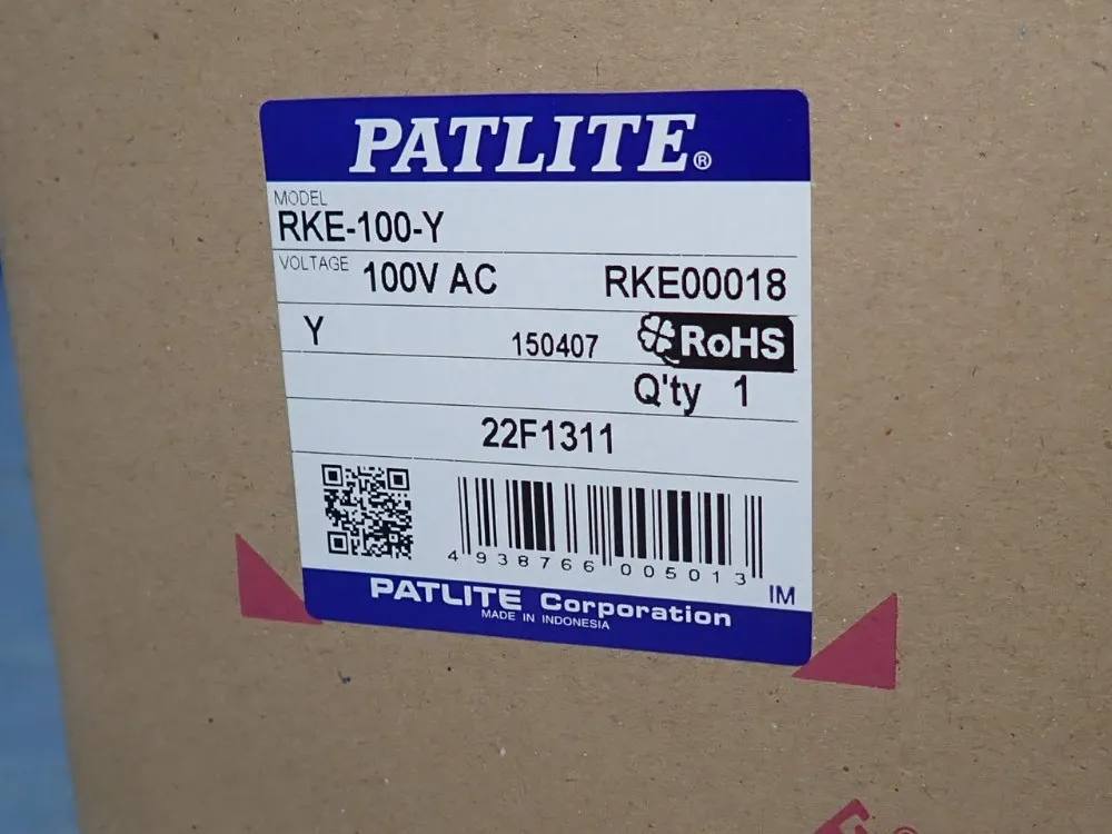 Patlite Indicator Light - Rke-100-y