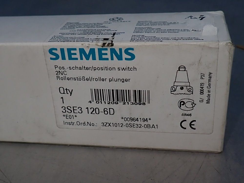 Siemens Position Switch - 3se3 120-6d