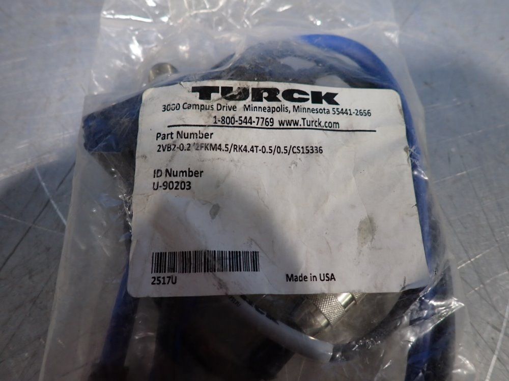 Turck Cable - 2vb2-0.22fkm4.5/rk4.4t-0.5/0.5/cs15336