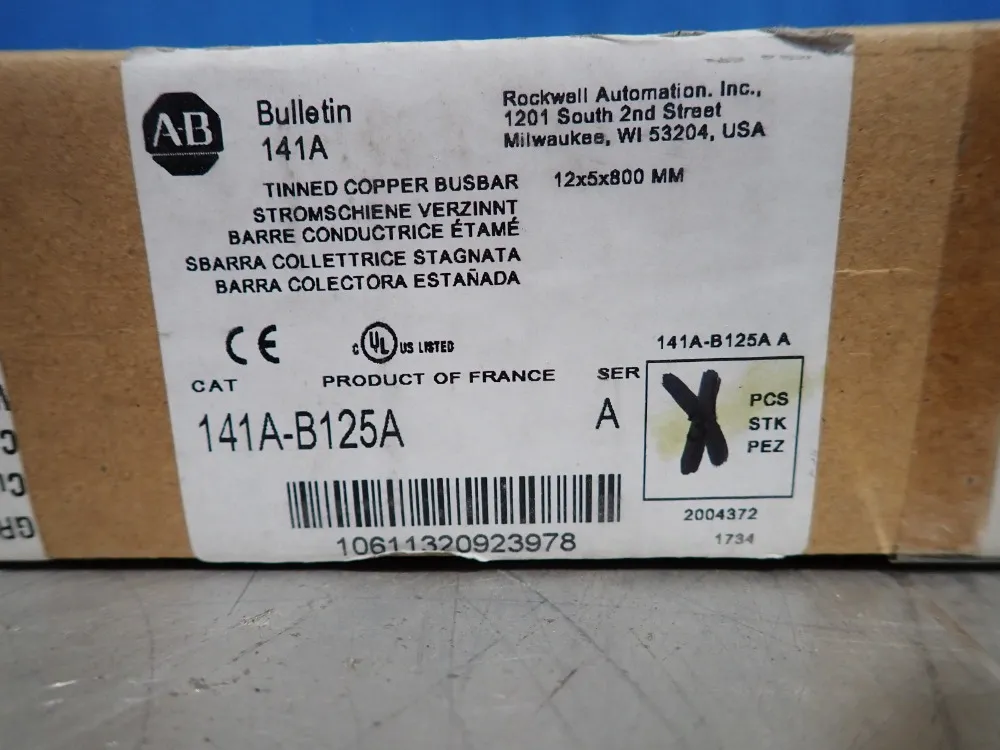 Allen-bradley Busbar Covers, Qty: 2 Boxes - 141a-b125a