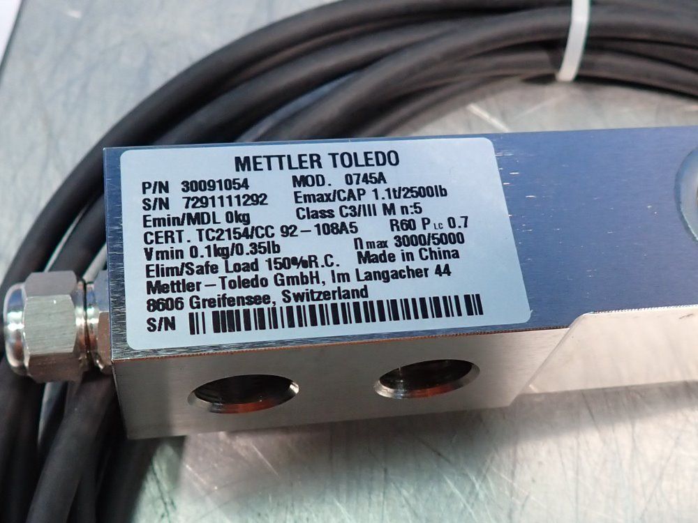 Mettler Toledo 2500 Lbs Load Cell - 0745a