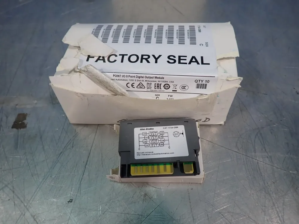 Allen Bradley Lot Of 10 8 Point Digital Output Modules - 1734-ob8