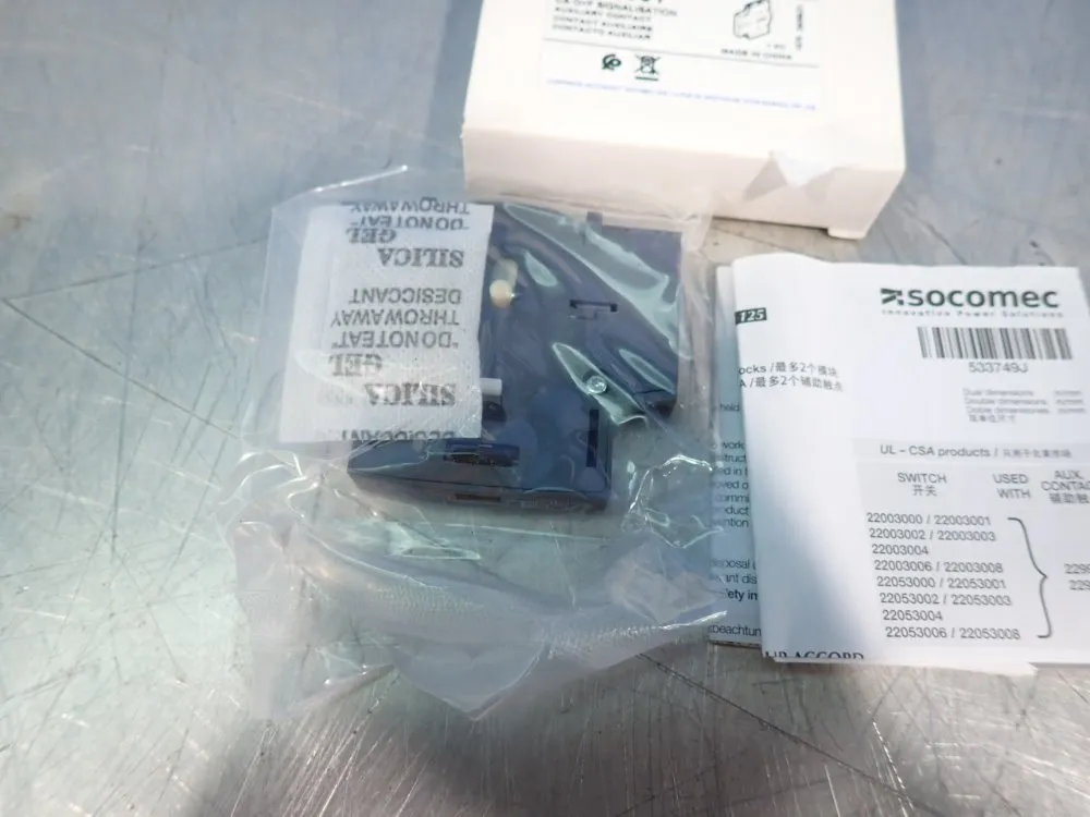 Socomec Lot Of 9 Auxiliary Contact - 22990001