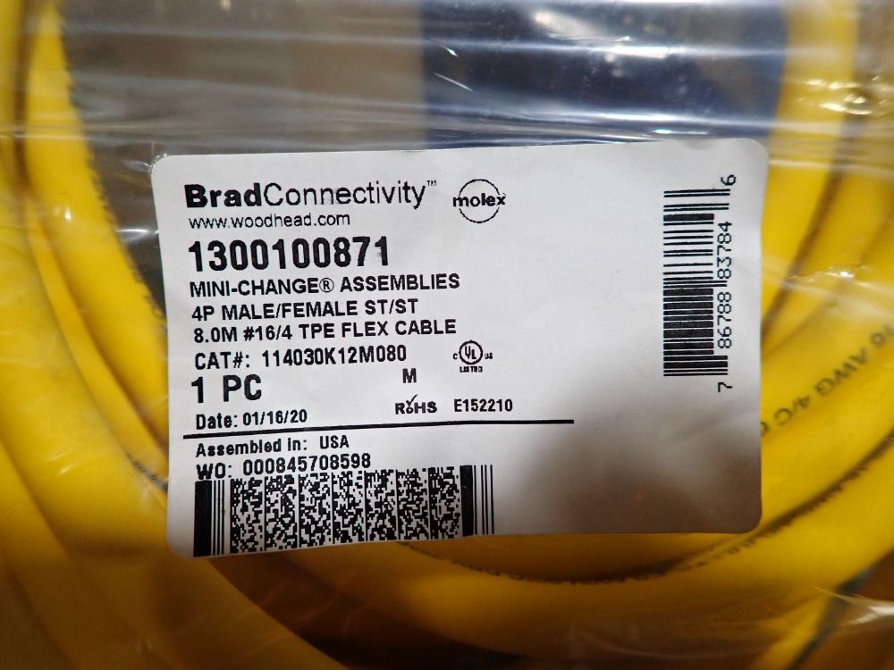 Molex Woodhead Cables, Qty: 10 - 1300100497, 1200661035