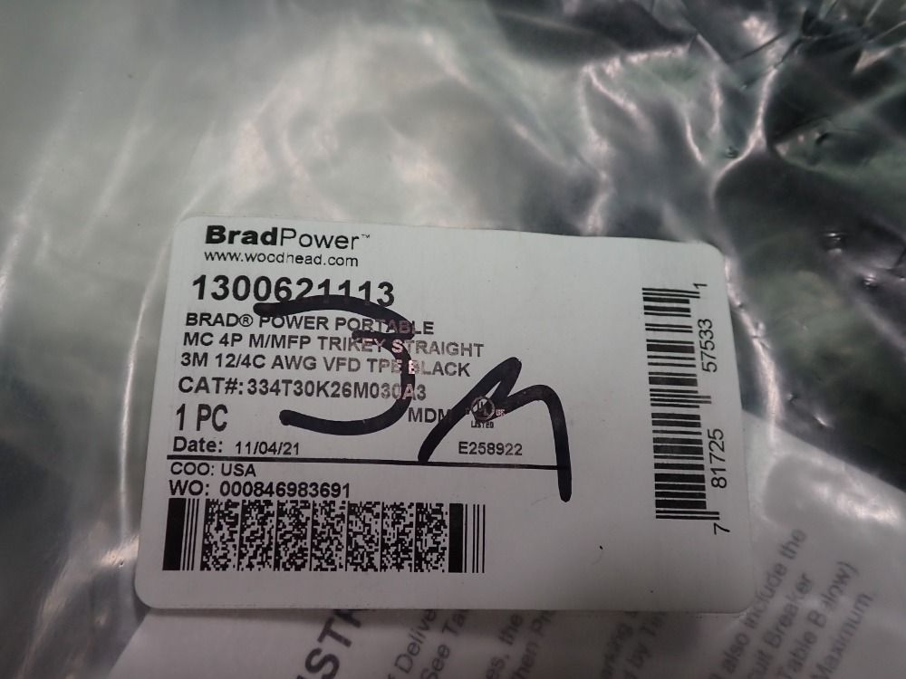 Molex Woodhead/turck Cables, Qty: 7