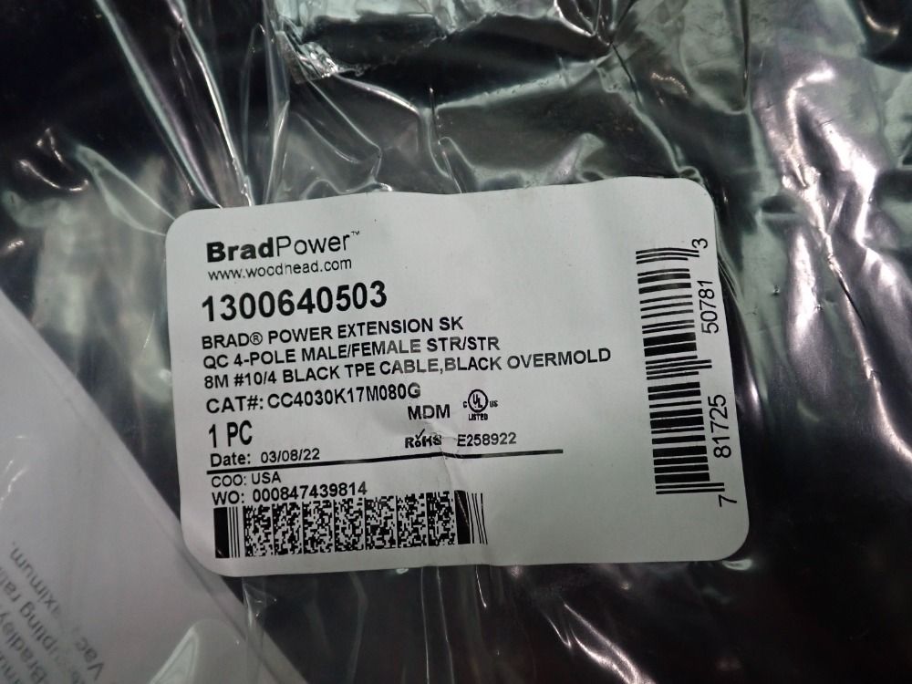 Molex Woodhead/turck Cables, Qty: 7