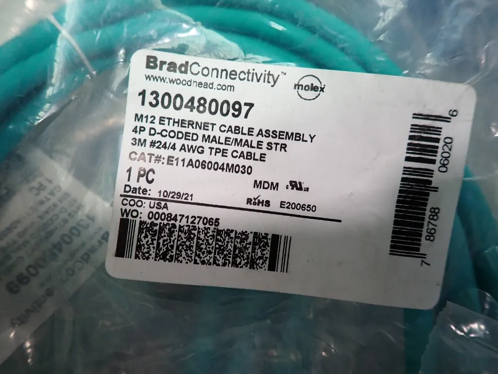 Molex Woodhead Cables, Qty: 16