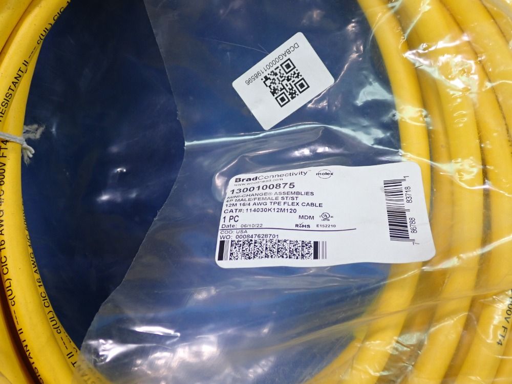 Molex Woodhead Cables, Qty: 8