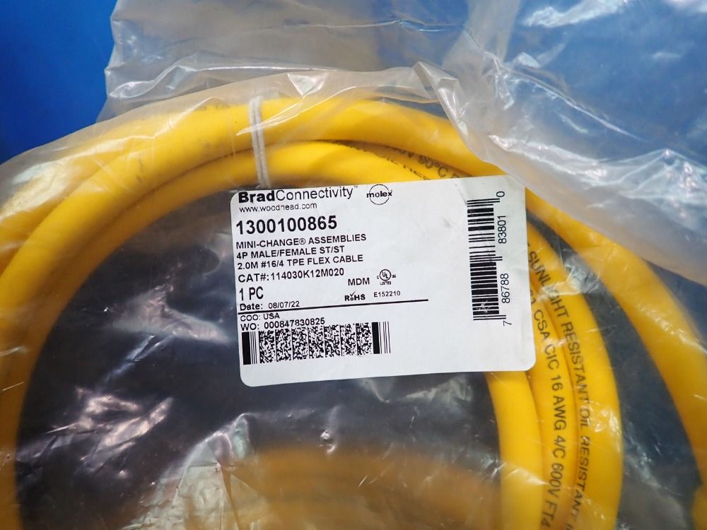 Molex Woodhead Cables, Qty: 10