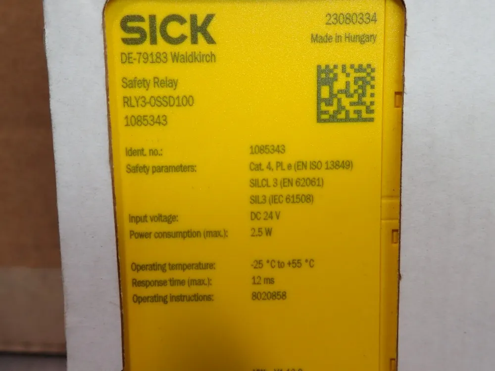 Sick Safety Relay - Rly3-ossd100