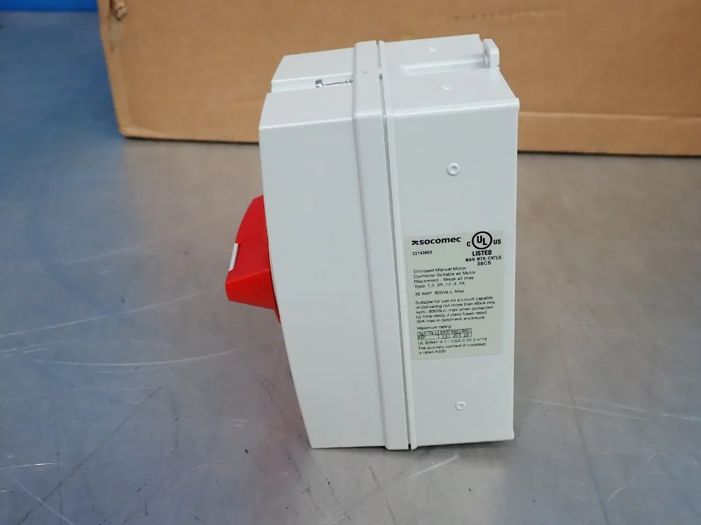 Socomec Rotary Enclosed Disconnect Switch - 22143503