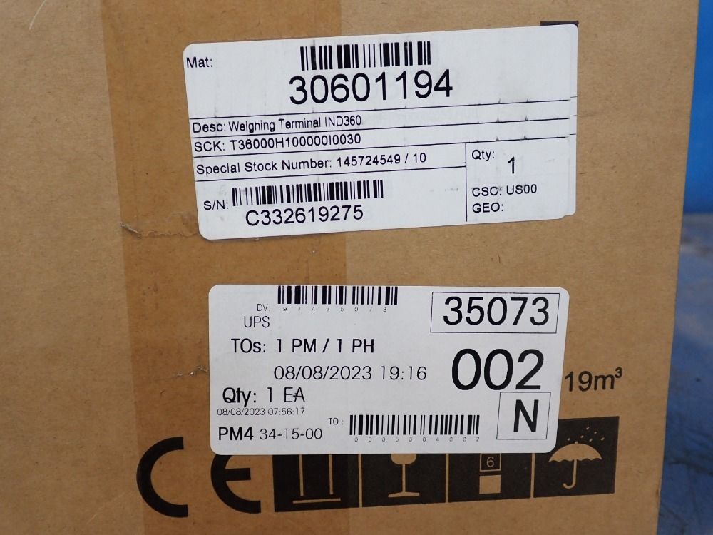 Mettler Weighing Terminal - Ind360