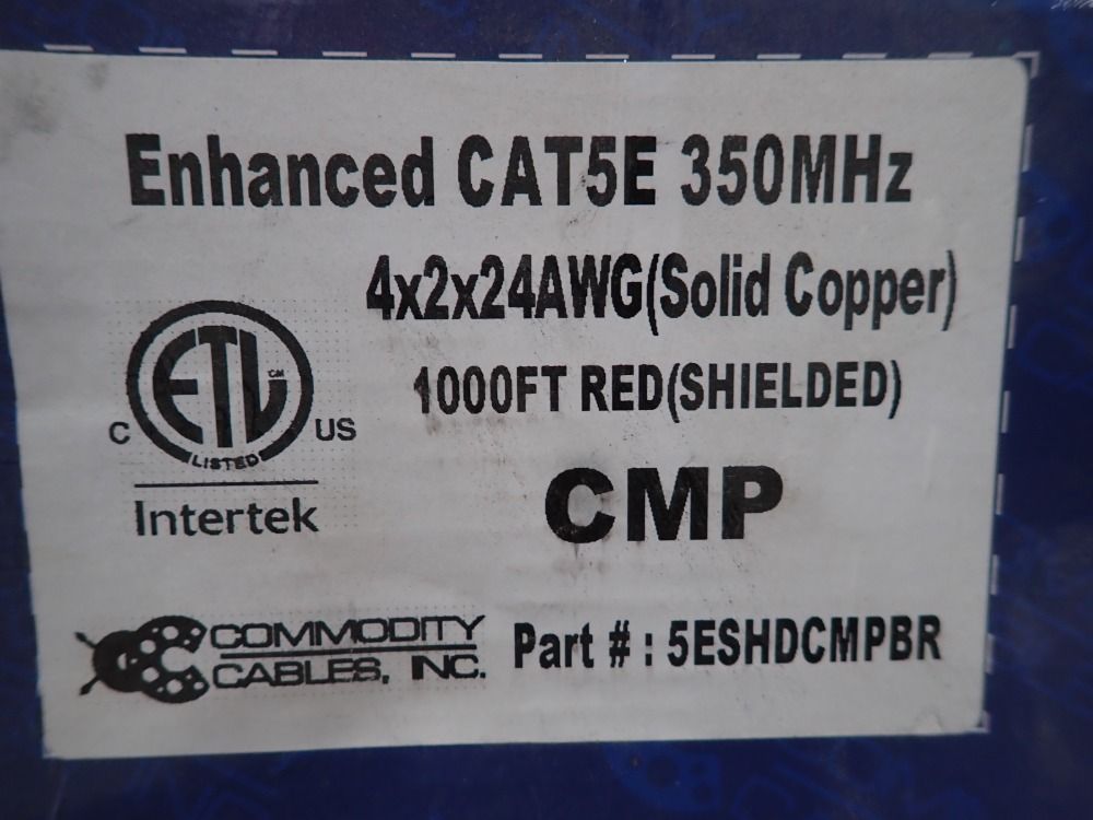 Commodity Cables Inc. 350 Mhz Enhanced Cat5e, Red - 5eshdcmpbr