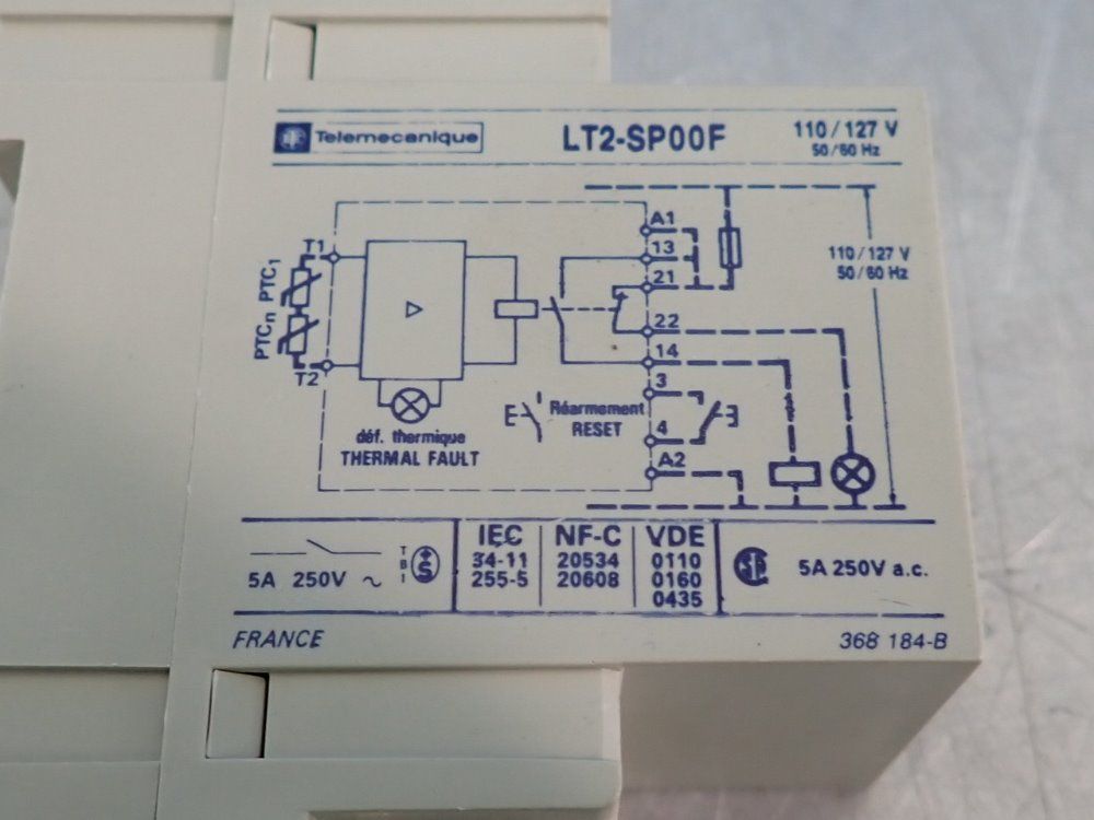 Telemecanique Thermistor Protection Relay - Lt2-sp00f