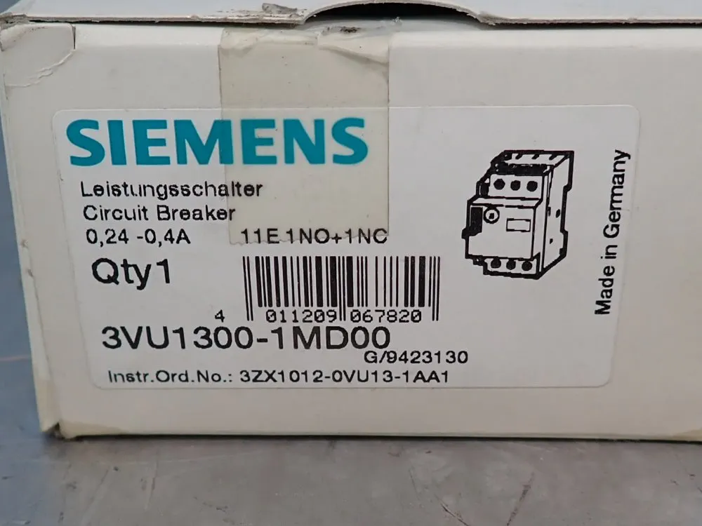 Siemens Circuit Breaker - 3vu1300-1md00