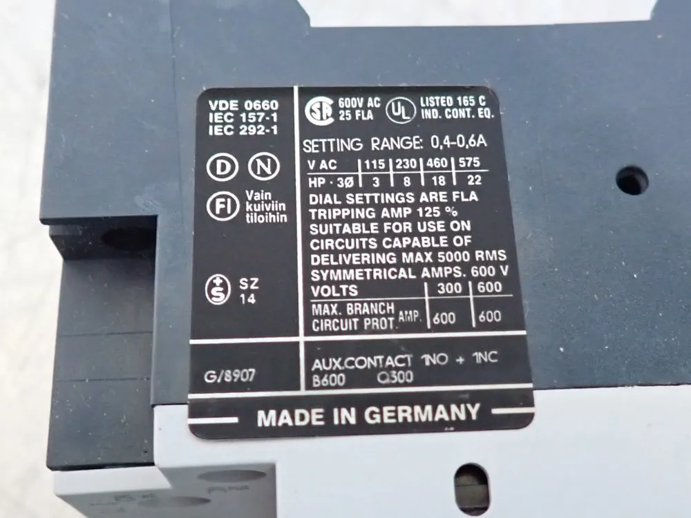 Siemens Circuit Breaker - 3vu1300-1me00