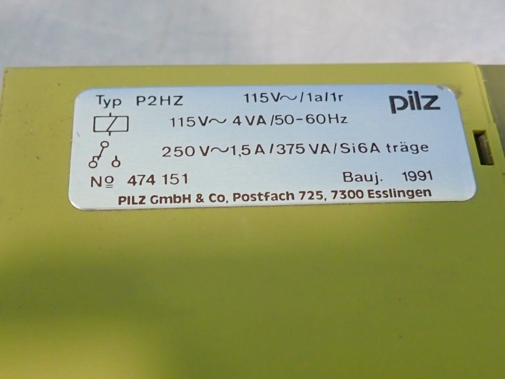 Pilz Safety Relay - P2hz