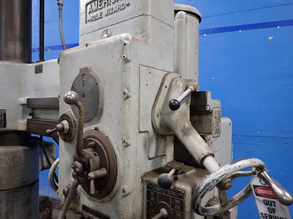 American 11" X 4' Radial Arm Drill - Hole Wizard