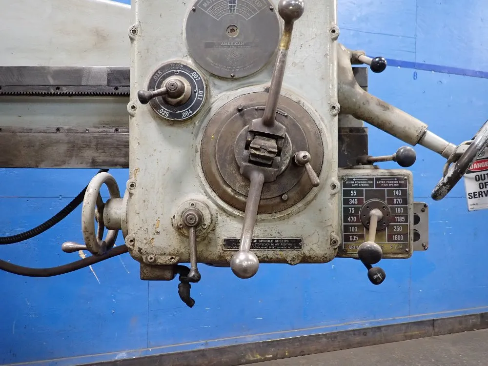 American 11" X 4' Radial Arm Drill - Hole Wizard