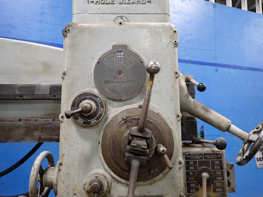 American 11" X 4' Radial Arm Drill - Hole Wizard