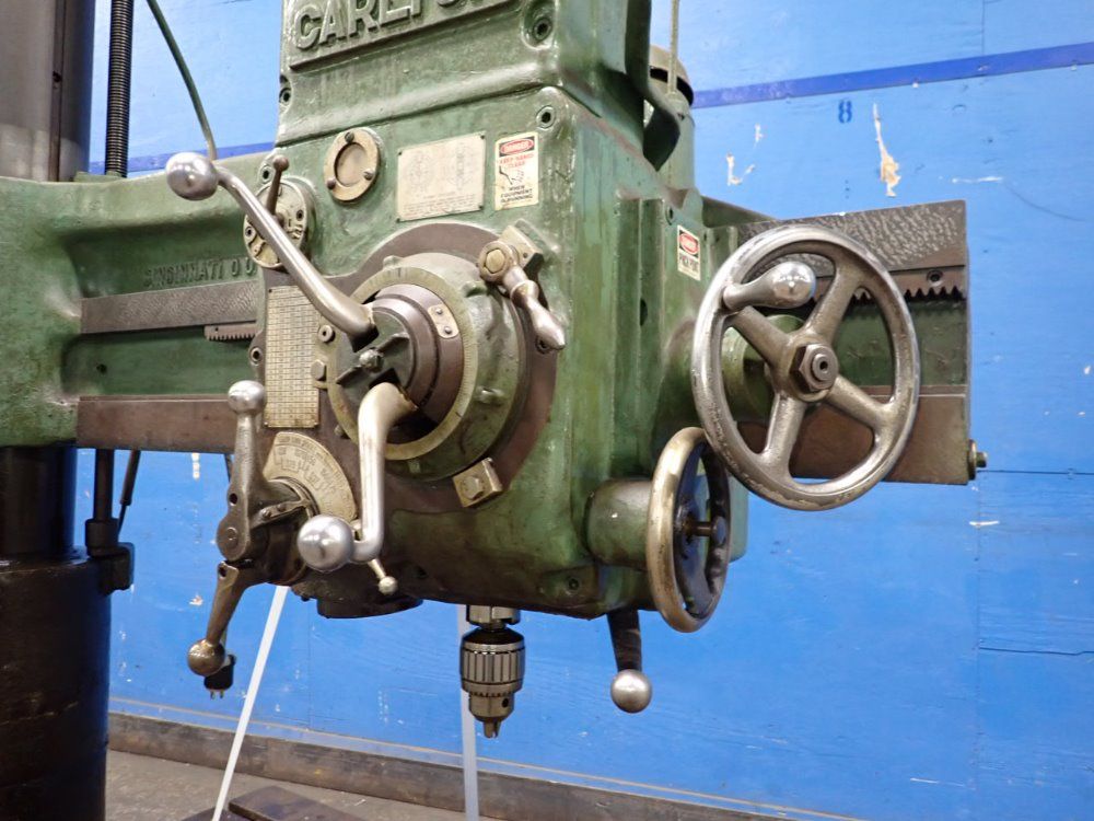 Carlton 4' X 9" Radial Arm Drill