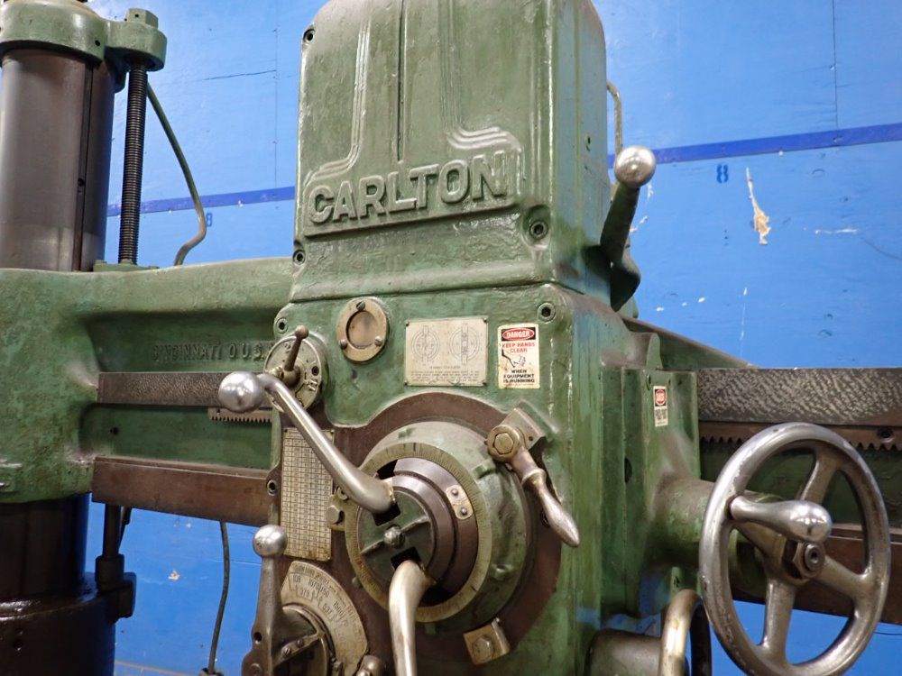 Carlton 4' X 9" Radial Arm Drill