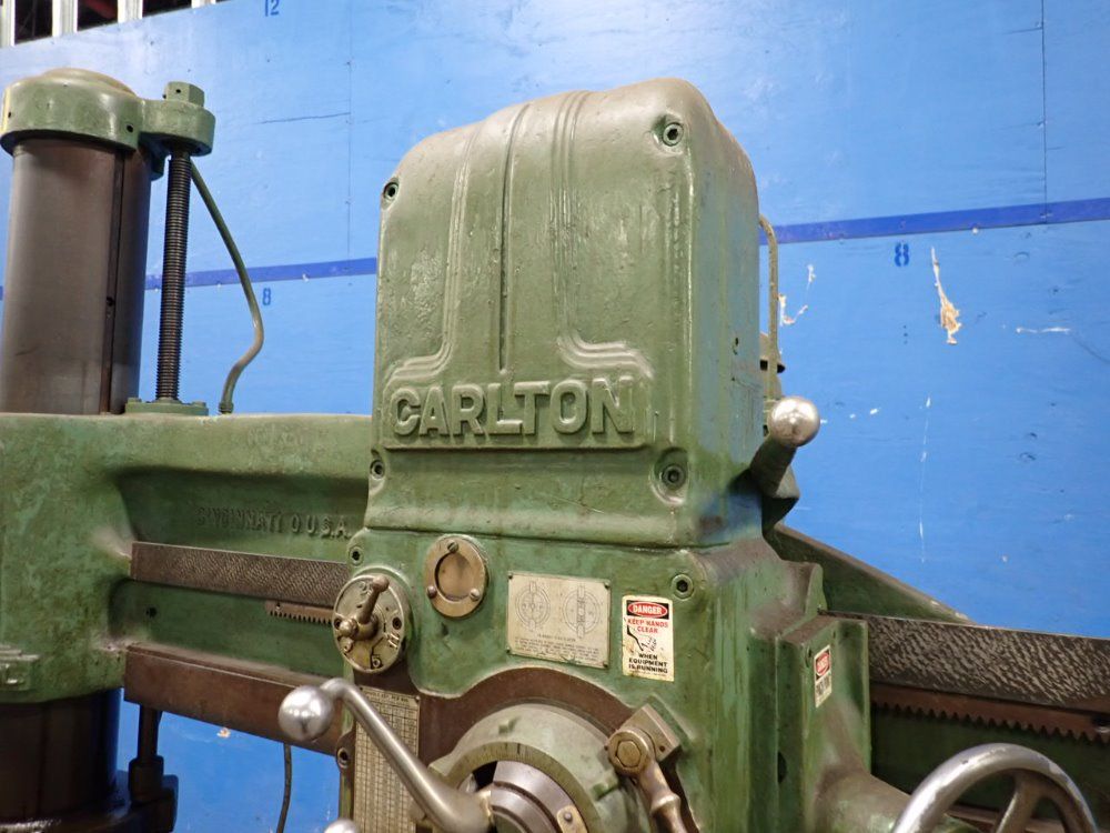 Carlton 4' X 9" Radial Arm Drill
