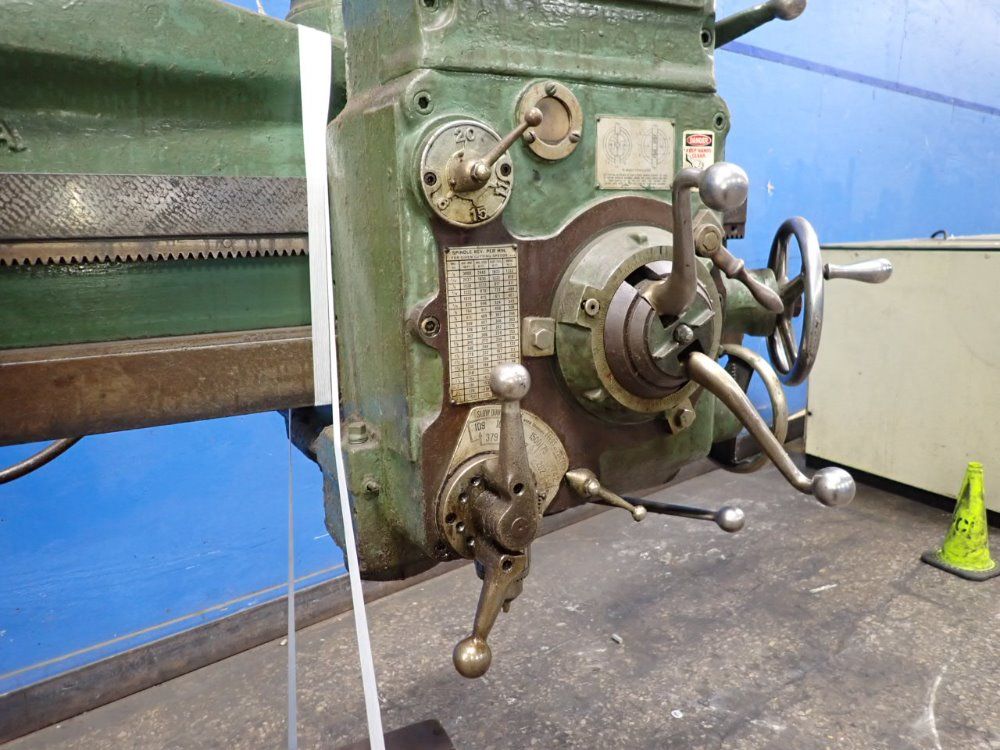 Carlton 4' X 9" Radial Arm Drill